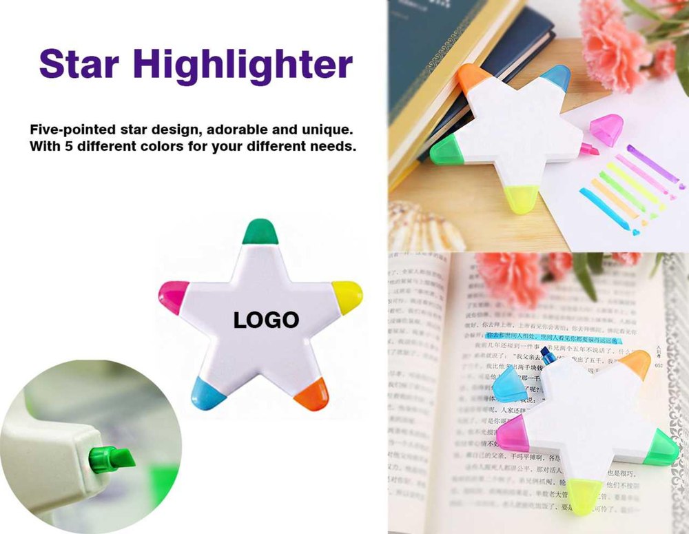 5 colors Plastic Star Shape Highlighter at Rs 39/piece in New Delhi ...