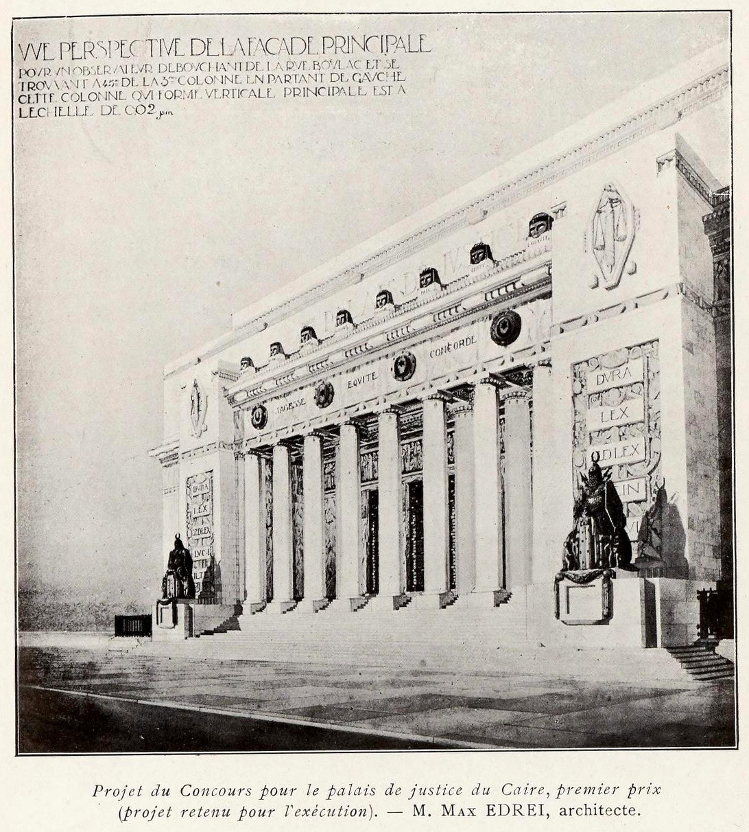 Competition design for a palace of justice, Cairo