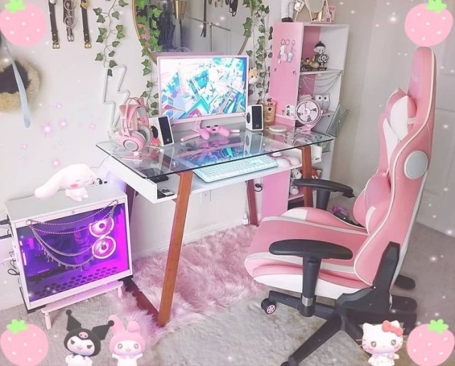 Anime Aesthetic Kawaii Gaming Setup - Kawaii, anime, gamer, gaming, and ...