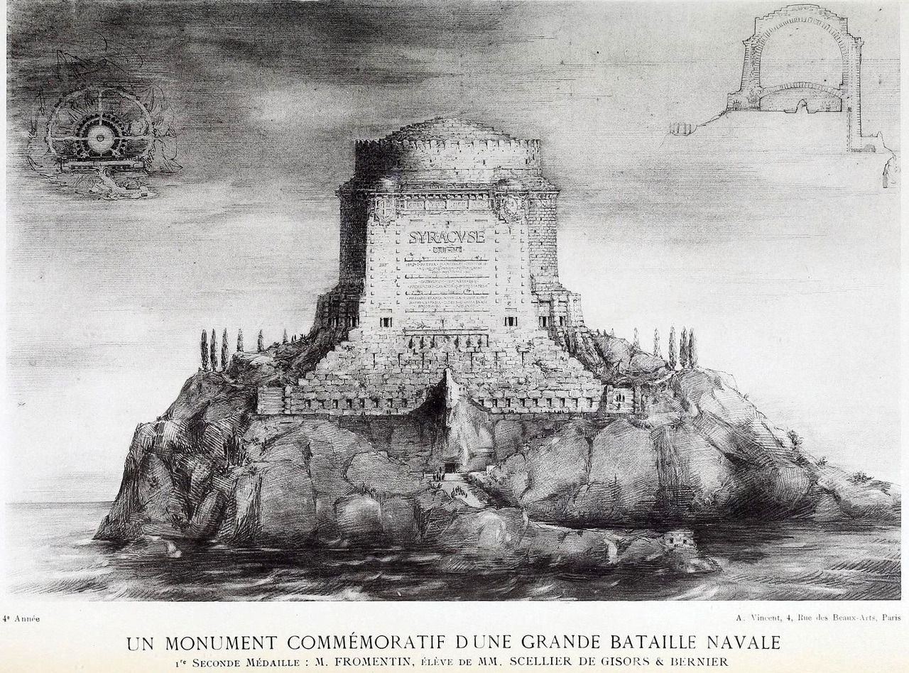 Competition design for a commemorative monument to a grand naval battle, France