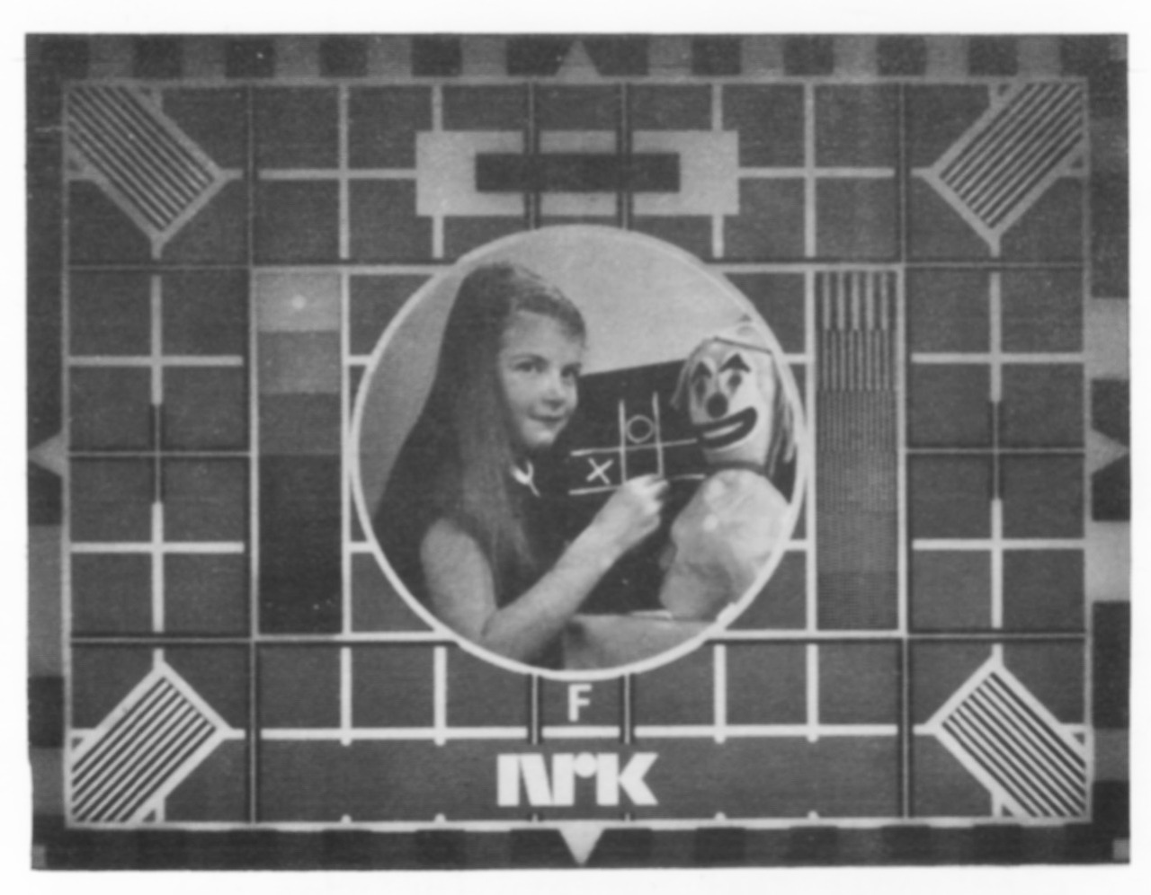 NRK - Norsk rikskringkasting - test card F, 1974