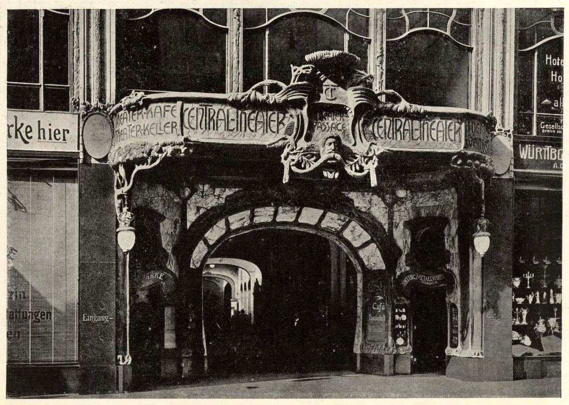 The entrance to the Central Theater, Dresden