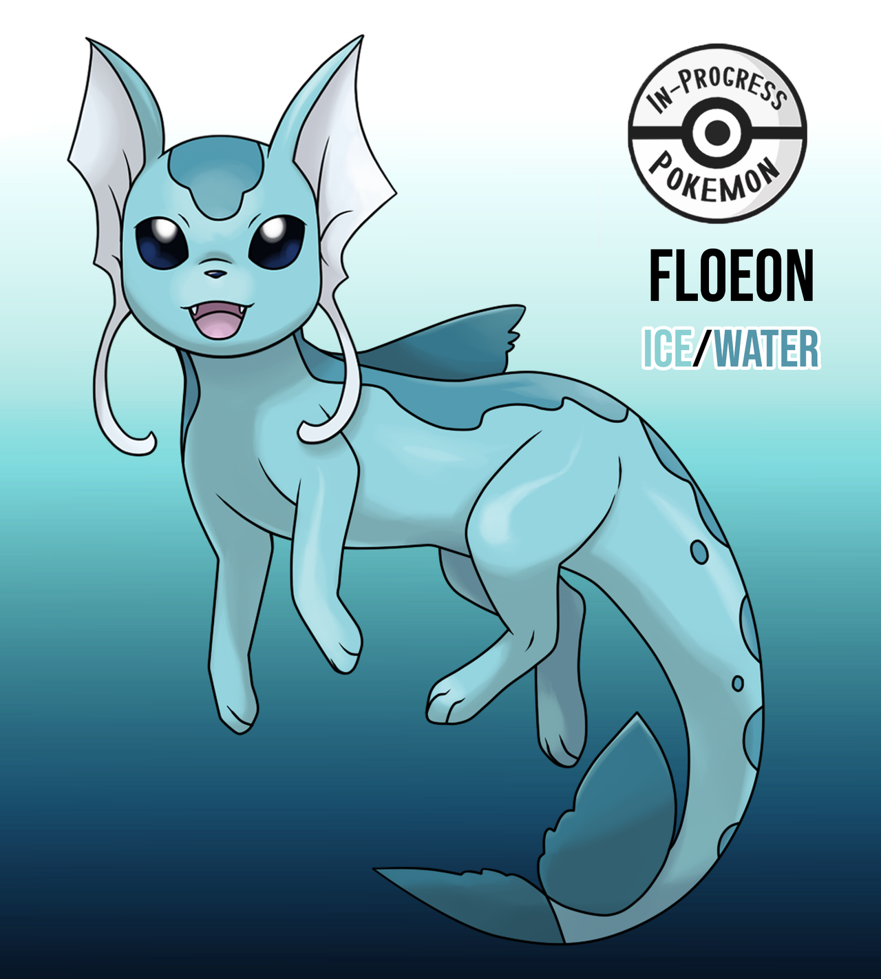 In-Progress Pokemon Evolutions | Floeon (Ice/Water) #??? - On rare ...