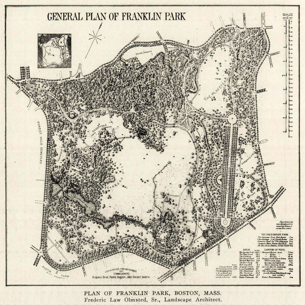 Plan of Franklin Park, Boston