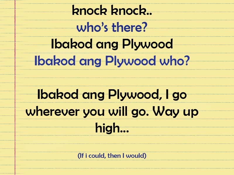 Knock Knock Jokes Tagalog Deals Shop | gbu-hamovniki.ru