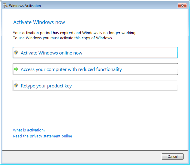 Fake Windows Activation Client