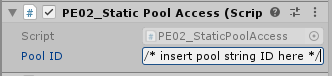 IMAGEPLACEHOLDER - static pool access inspector field