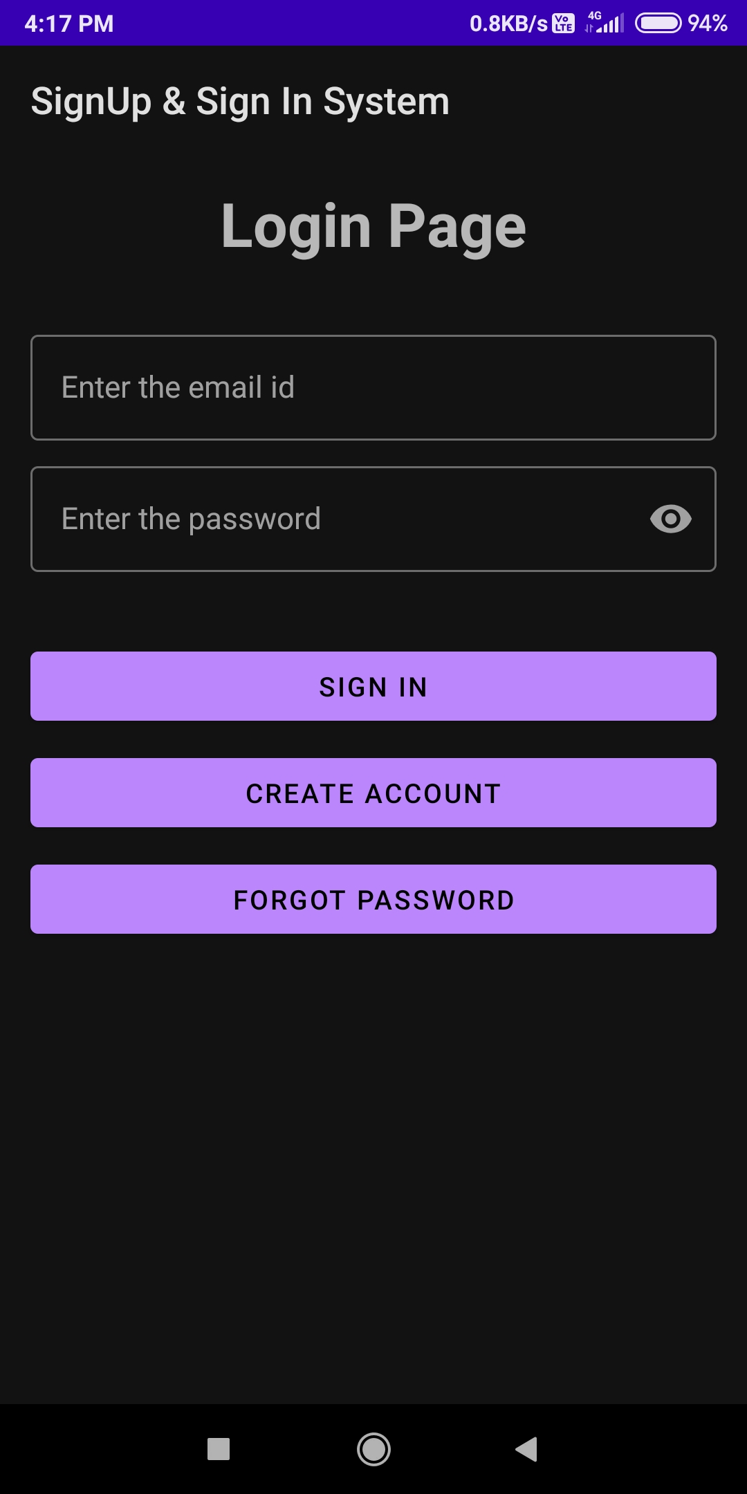 Login Page