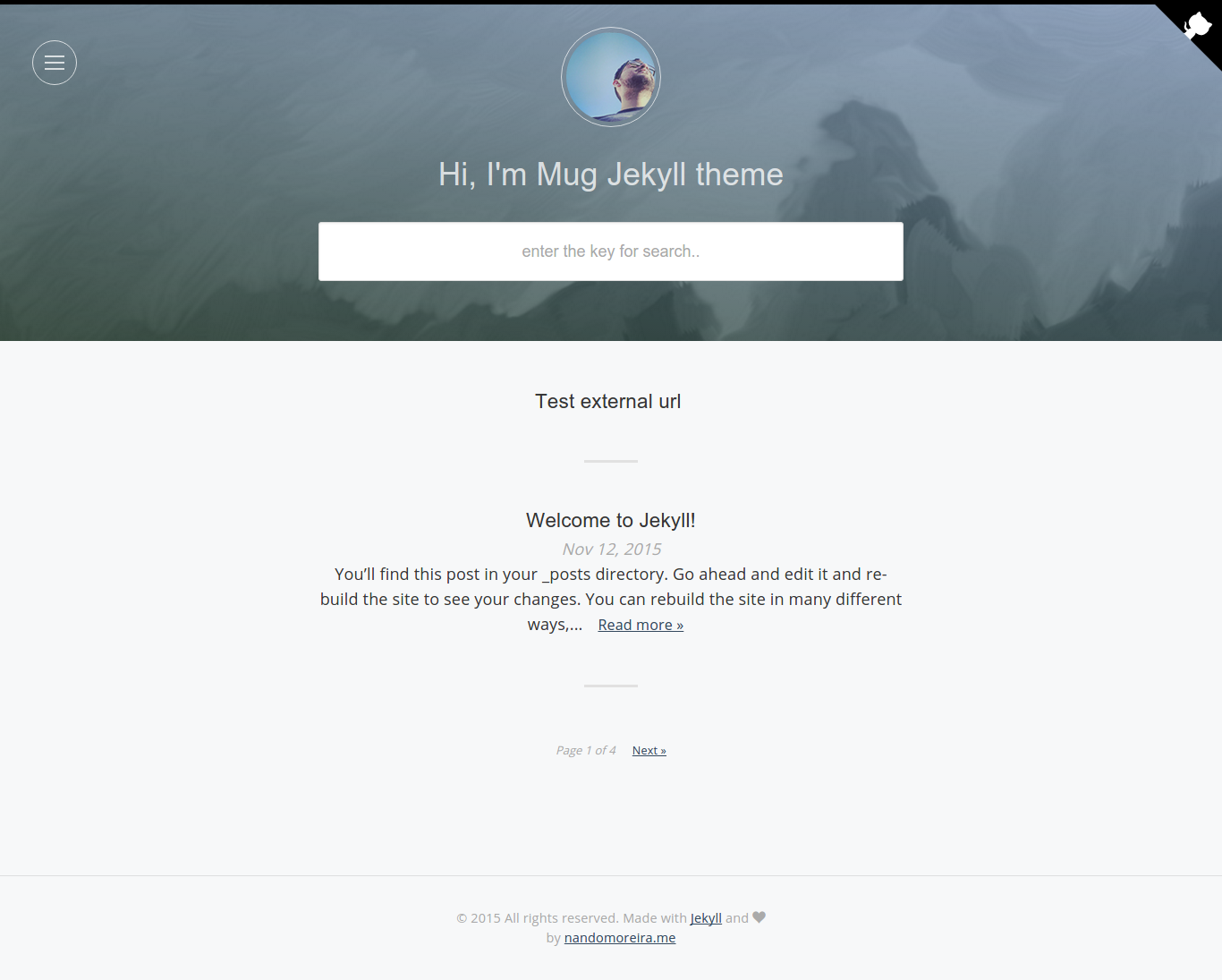 mug - free Jekyll theme