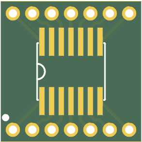 PCB top view