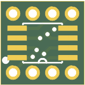 PCB top view