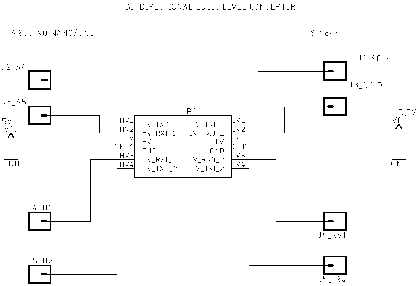 schematic SI4844 LCD16x02