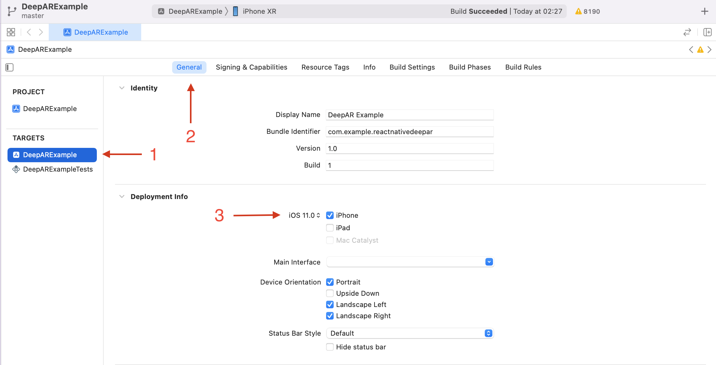 Xcode Setting iOS Version