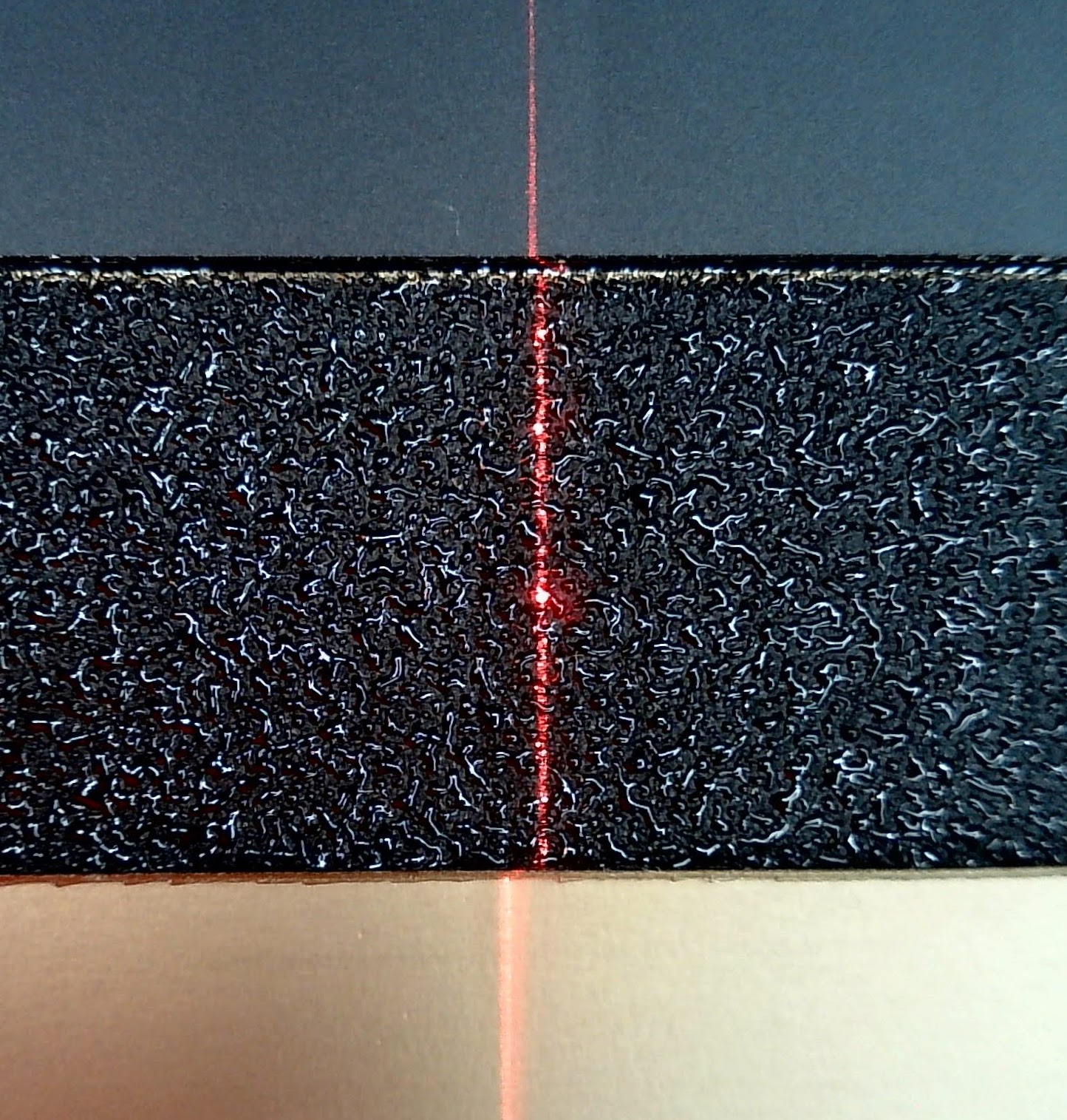laser on the different build surfaces