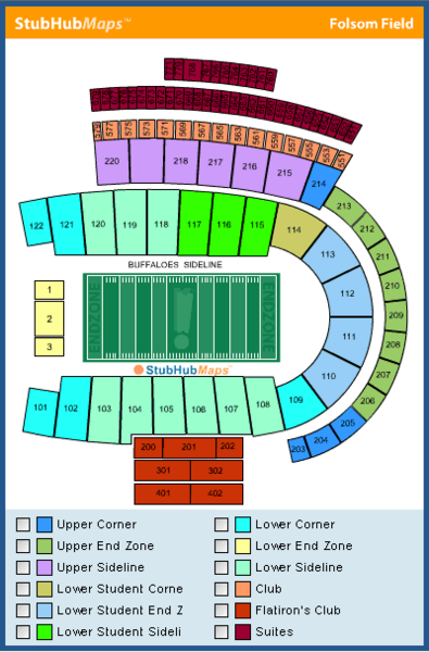 Folsom Field Seating Chart