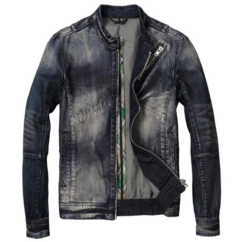 All Seasons Men's Motorcycle Denim Jacket Youth Man Jacket