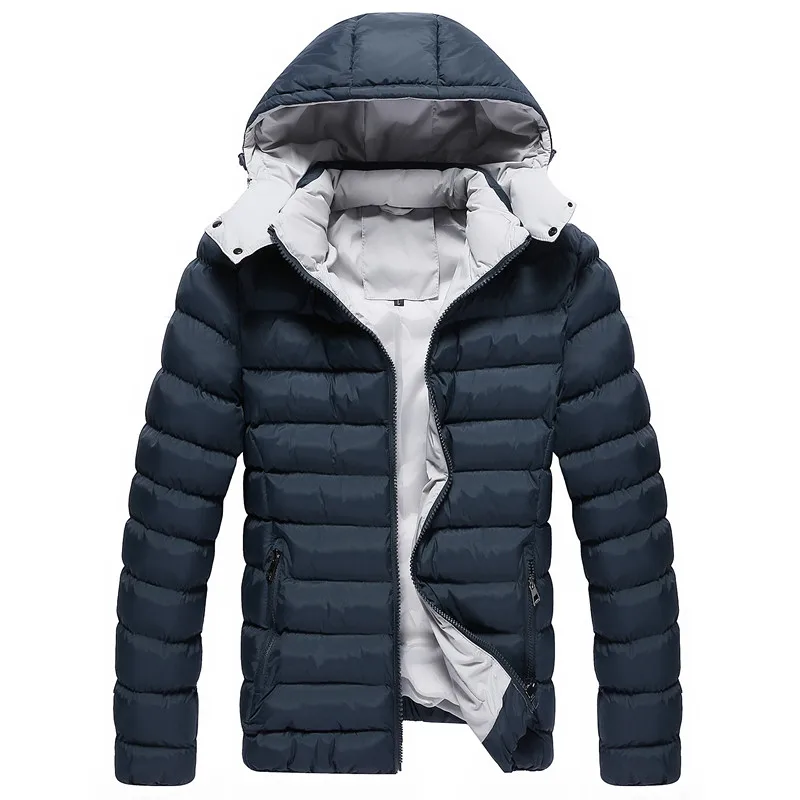 2017 Winter Jacket Men Thick Quilted Jackets Warm Hooded