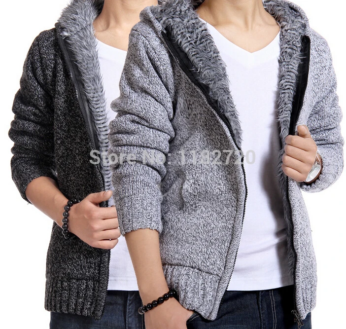 free shipping Men Hooded Sweater Fashion Knitted Sweaters