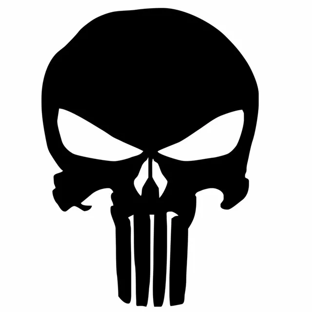 9.5*14CM Ghost Ghost Rider The Punisher Car Sticker Skull Funny Car ...