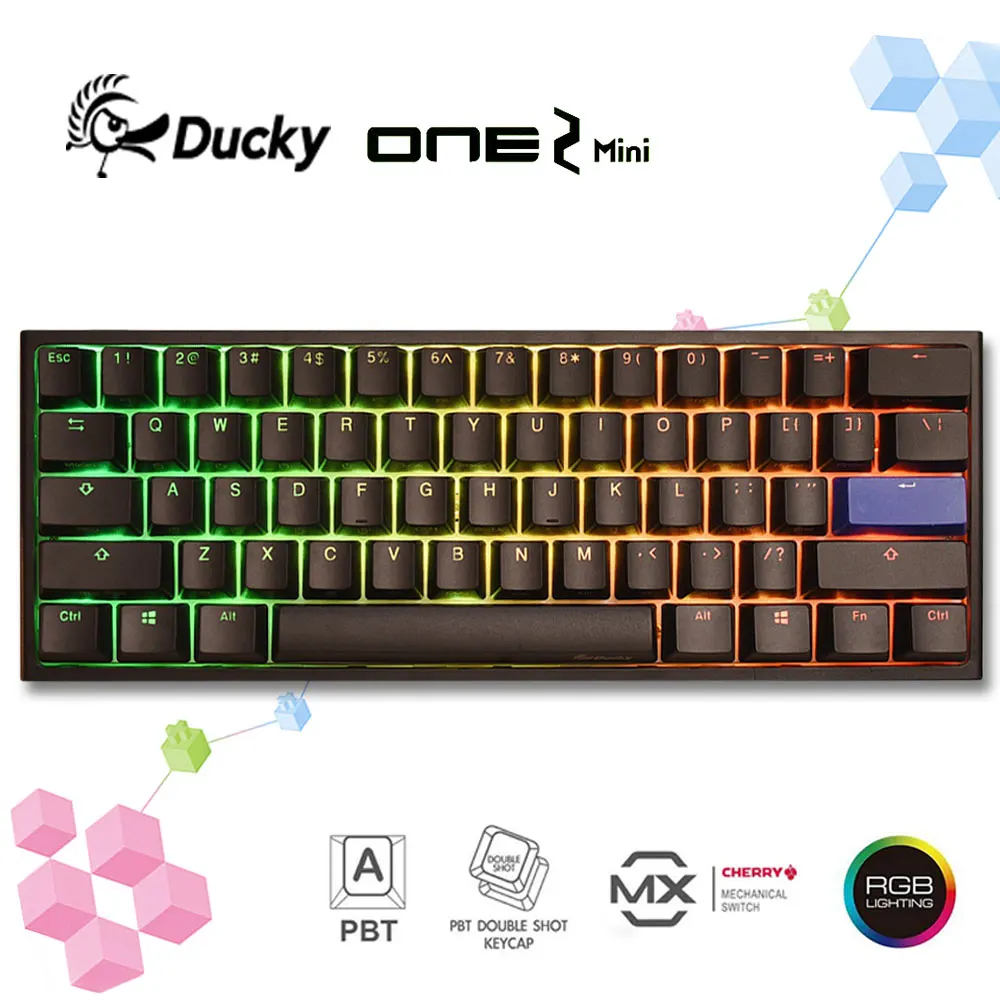 Less Than 30 Only Keycaps Ducky One 2 Mini White Black Rat Year 100 Original Rgb Led 60 Double Shot Pbt Mechanical Keyboard Keyboards Aliexpress