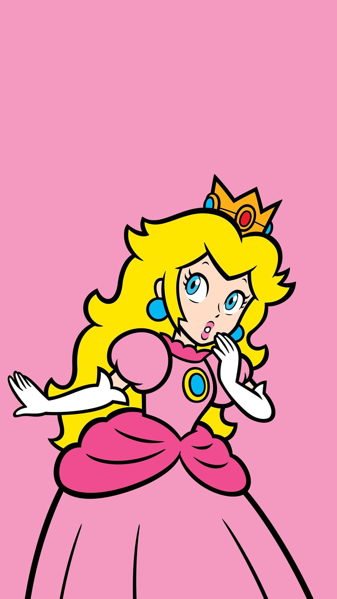 Princess Peach Phone Wallpaper by Eoeutun