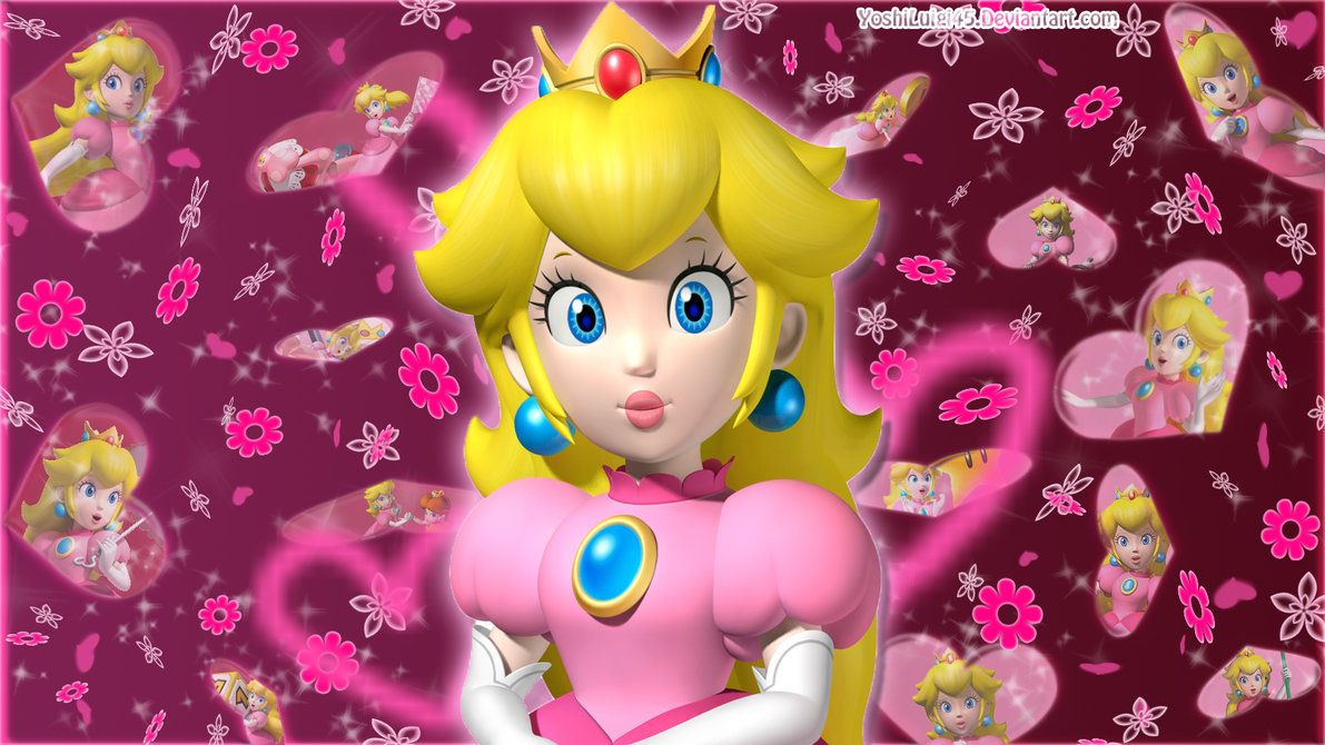 Princess Peach Phone Wallpaper by Eoeutun