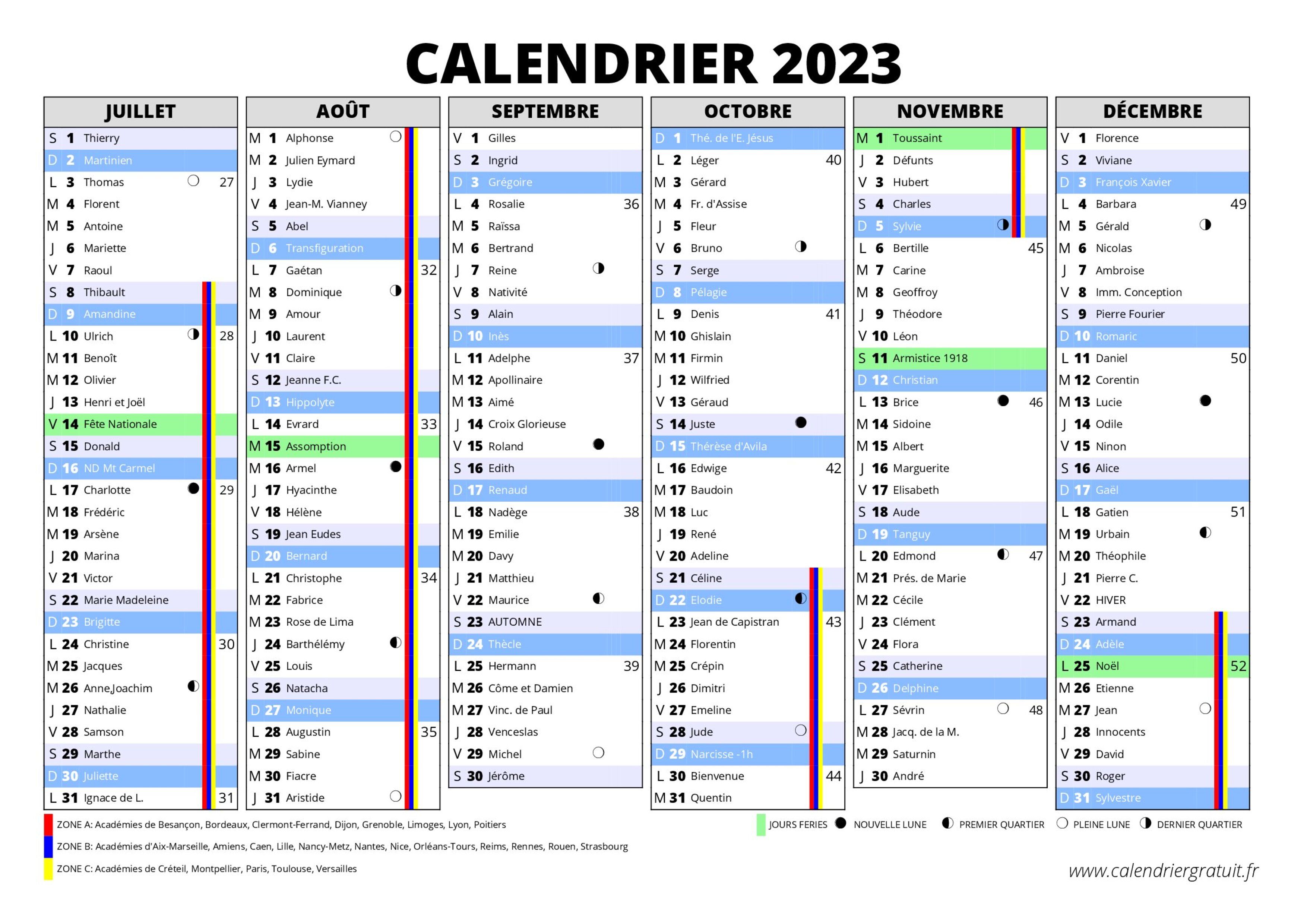 Calendrier Vacances Scolaires 2023 Education Nationale Calendrier ...