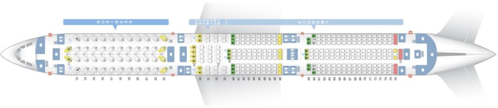 Qatar A350 Airbus 1000 Seat Map - Image to u