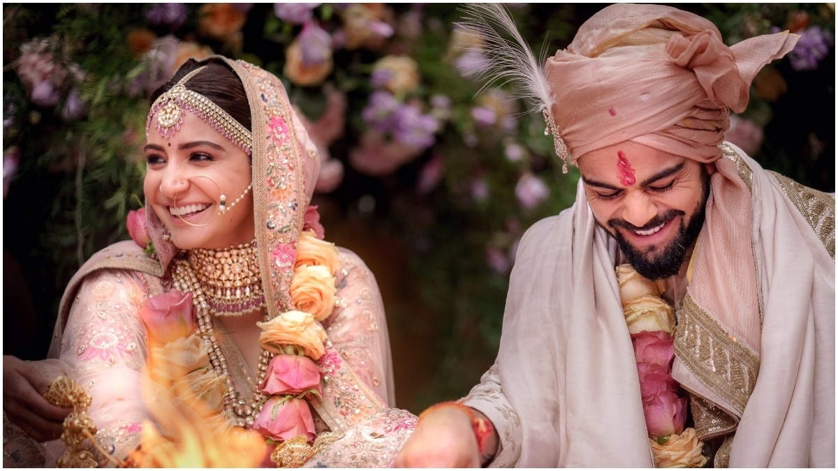 Anushka Sharma and Virat Kohli's pic from their Italy wedding.