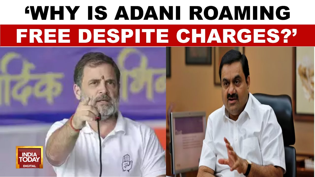 Rahul Gandhi accuses Modi of shielding Adani amid scam claims