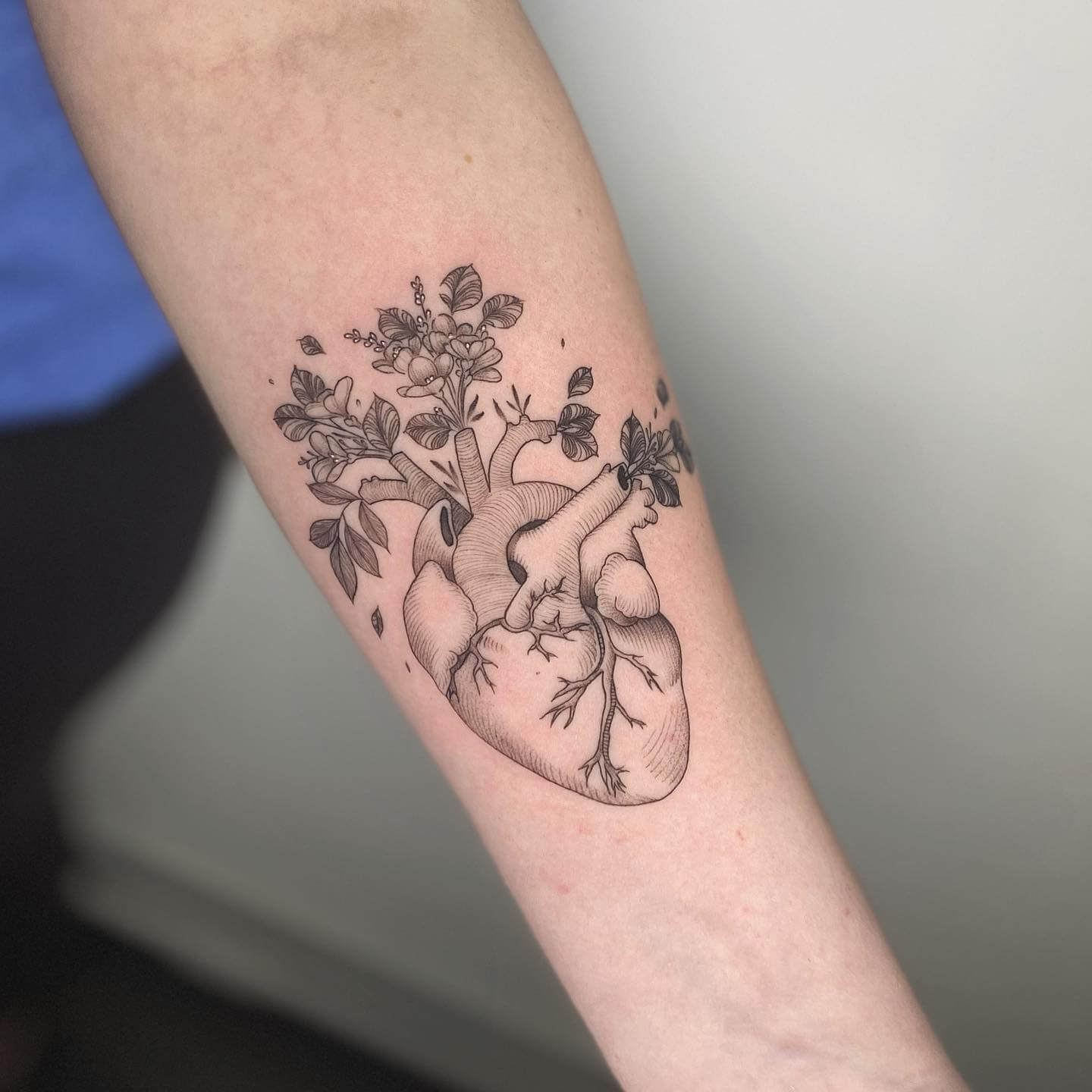 Human Heart Tattoo Outline