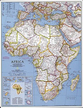 Africa Wall Map by National Geographic