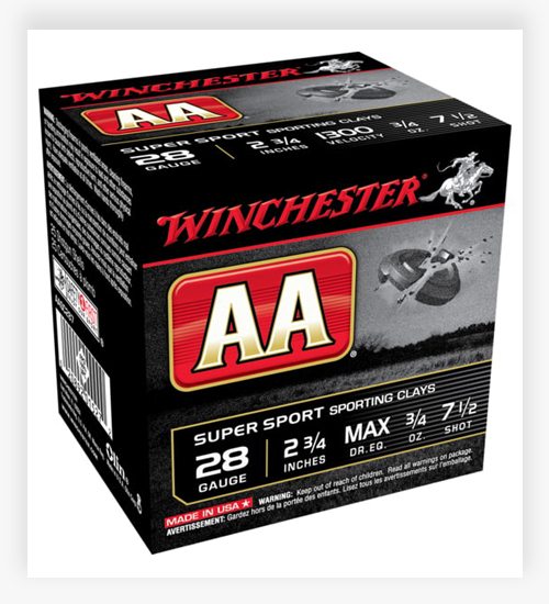 Winchester AA 28 Gauge 3/4 oz 2.75" 1300 ft/s 28 Gauge Ammo