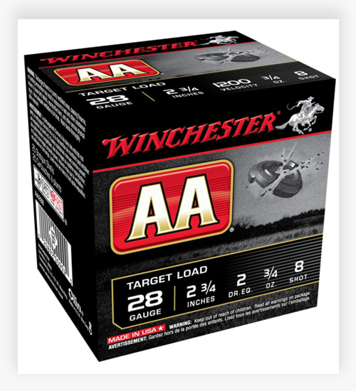 Winchester AA 28 Gauge 3/4 oz 2.75" 1200 ft/s 28 Gauge Ammo