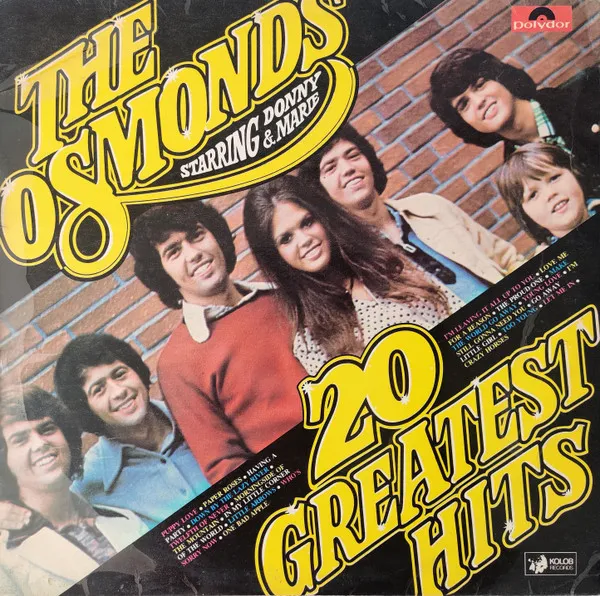 Twenty Greatest Hits by The Osmonds cover