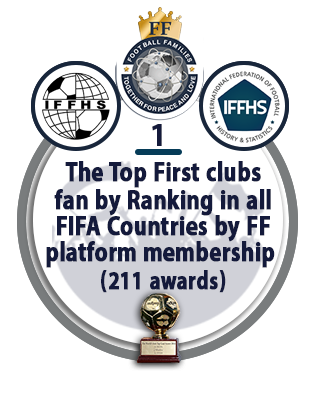 The Top First Clubs Fan by Ranking in All FIFA Countries by FF Platform Membership (211 awards).