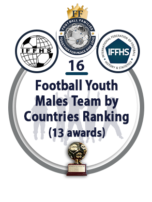 Football Youth Males Team by Countries Ranking (13 AWARDS).