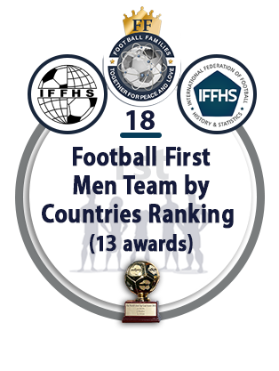 Football First Men Team by Countries Ranking (13 AWARDS).