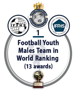 Football Youth Males Team in World Ranking (13 awards).