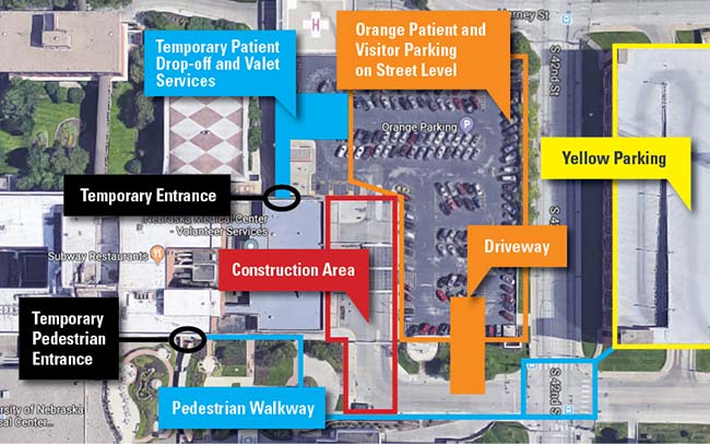 Construction update for Clarkson Tower parking | UNMC