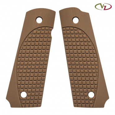 Plaquettes pour 1911 (Full Size) - ETC/Frag Military Brown - VZ Grips