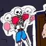 Skeleton Boxer Vs Man