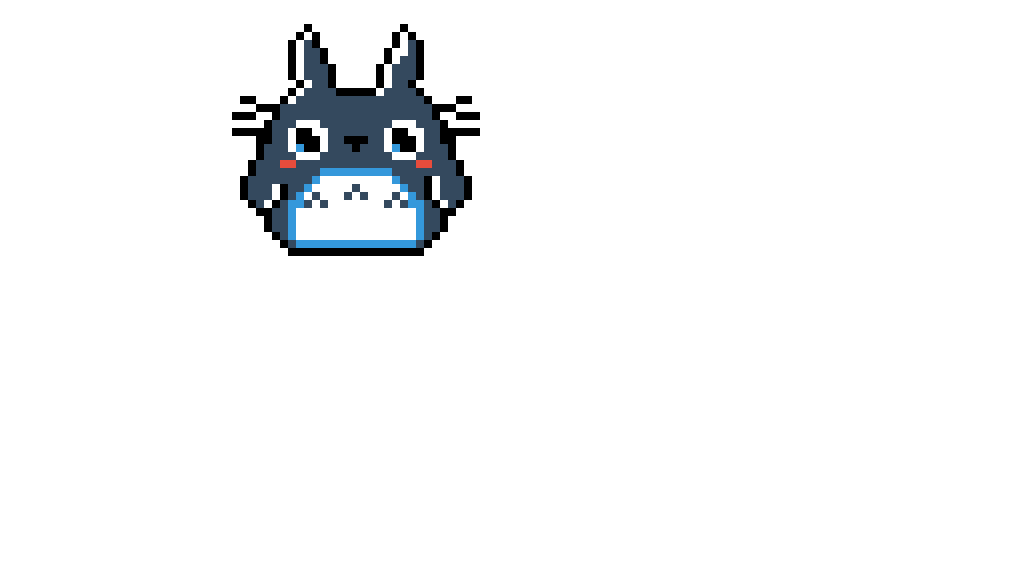 Editing My Neighbor Totoro! - Free online pixel art drawing tool - Pixilart