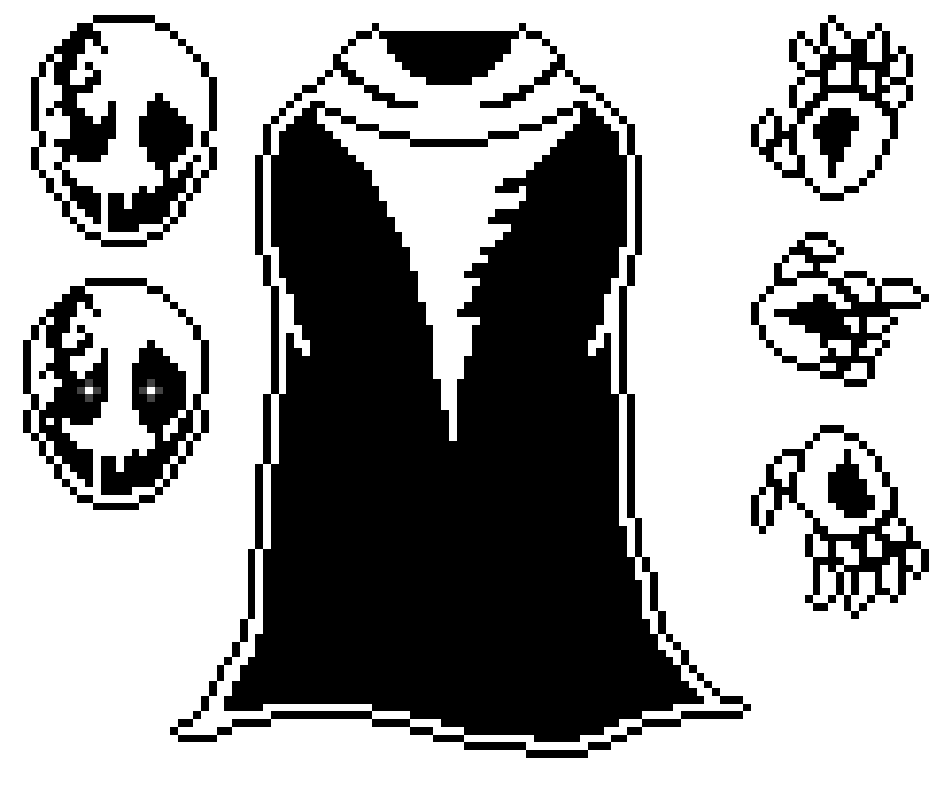 Pixilart - Gaster sprite V2 by Lekitu