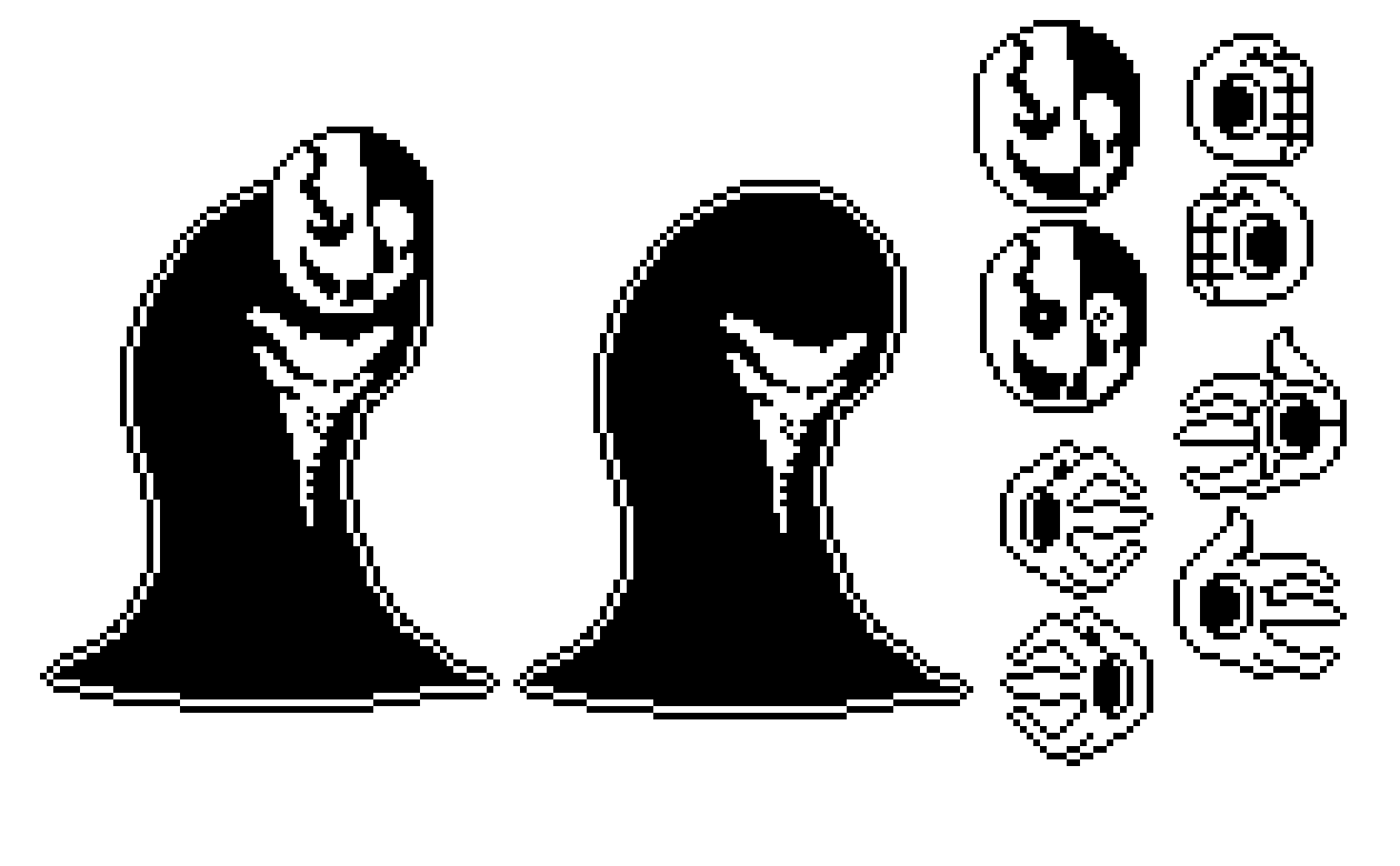 Pixilart - gaster sprite sheet by 65keL