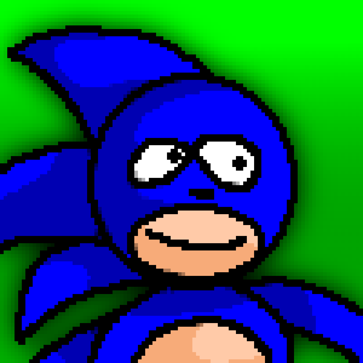 Pixilart - Sanic sped by BlueChar17