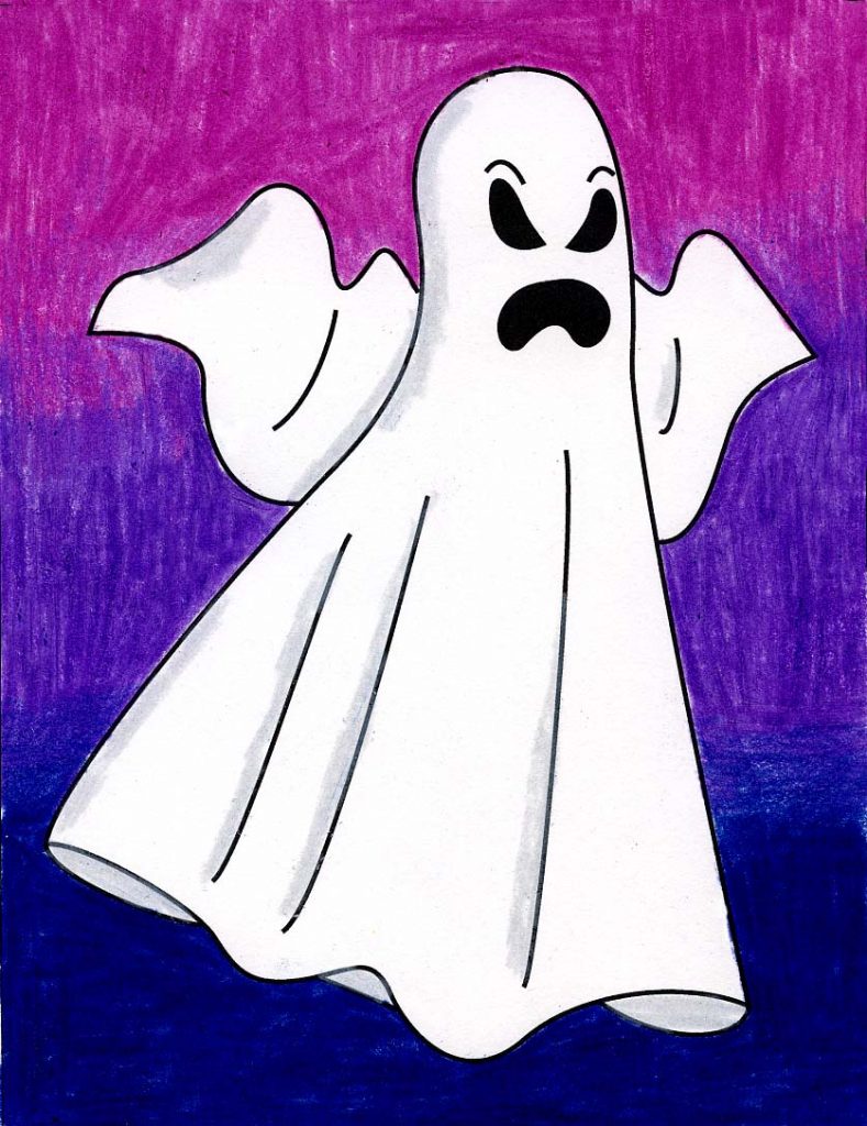 Ghost Drawing - Ghost Illustration, By Ethan Black. | Bocagewasual