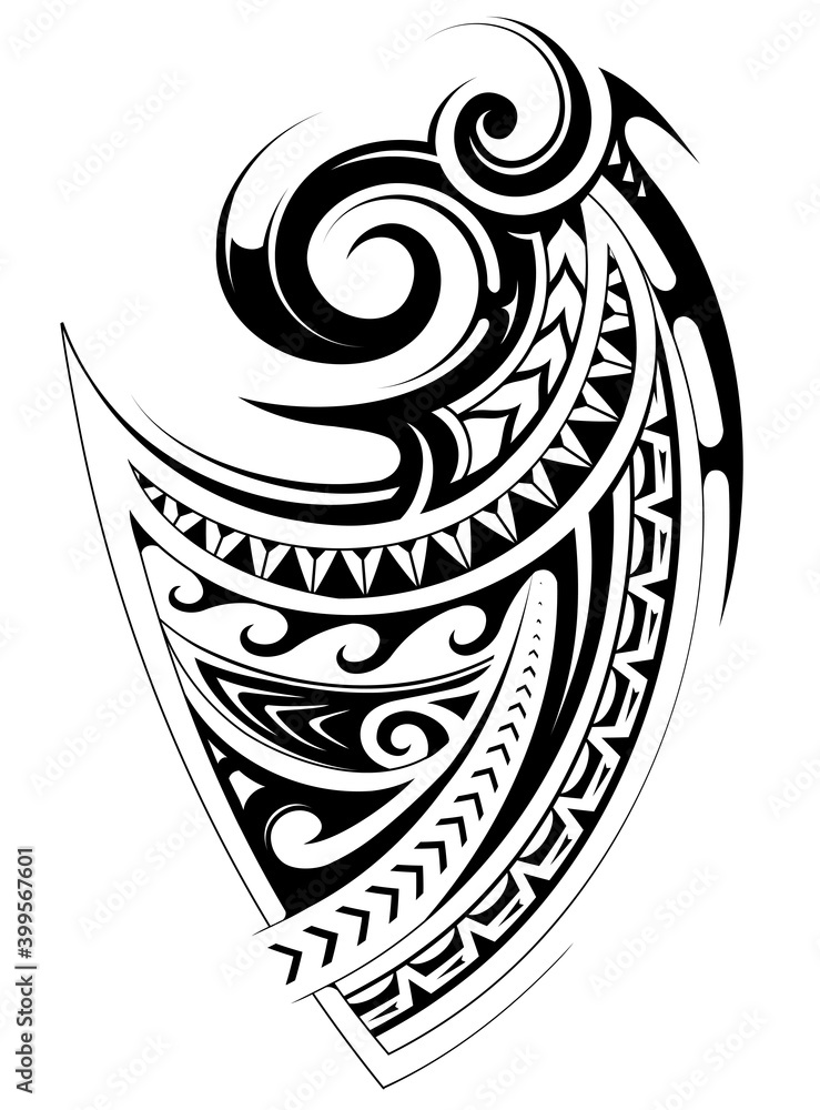 Maori style tattoo Stock Vector | Adobe Stock