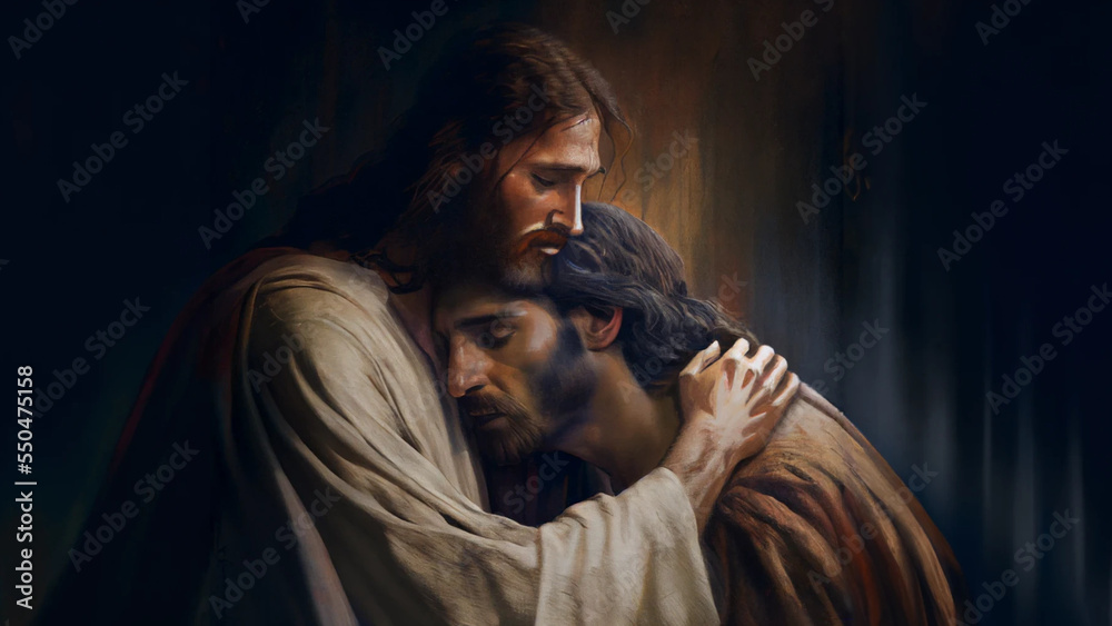 Jesus Christ Healing Meditation Collection Stock Illustration | Adobe Stock