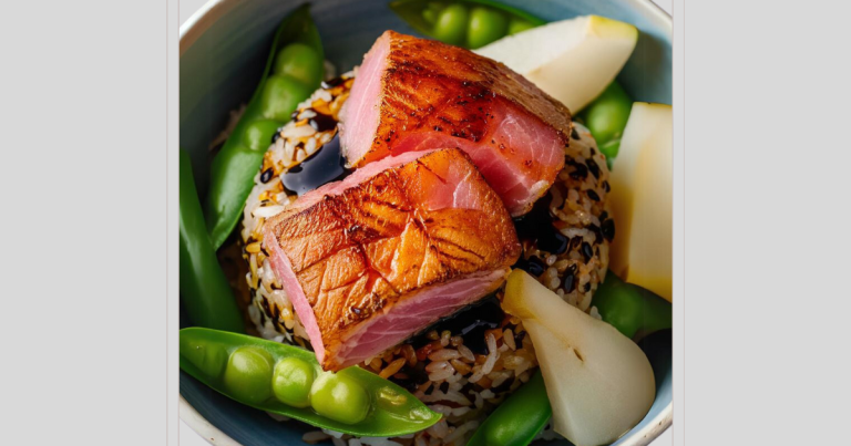 Seared Tuna with Wild Rice